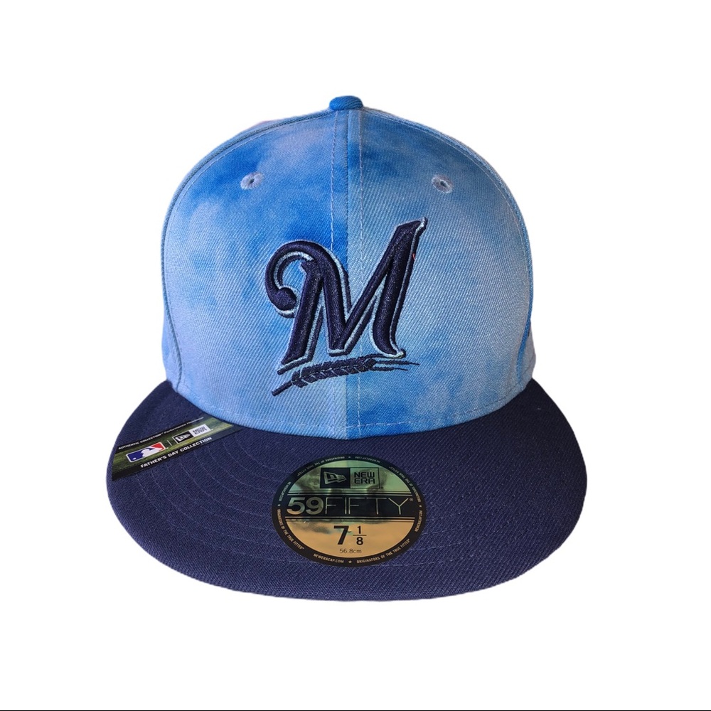 New Era 59fifty MLB Brewers Mens 7 1/8 Fitted Hat